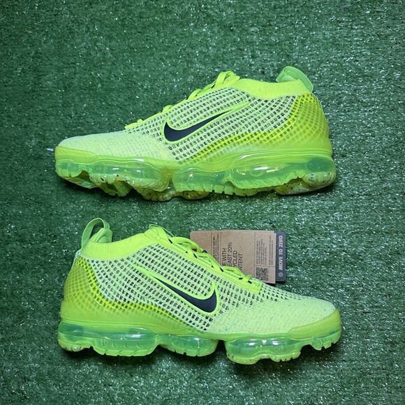 Nike Air Vapormax 2021 FK Flyknit Volt Green Neon Black FD0761-700 Men's Size 8 - Picture 3 of 6